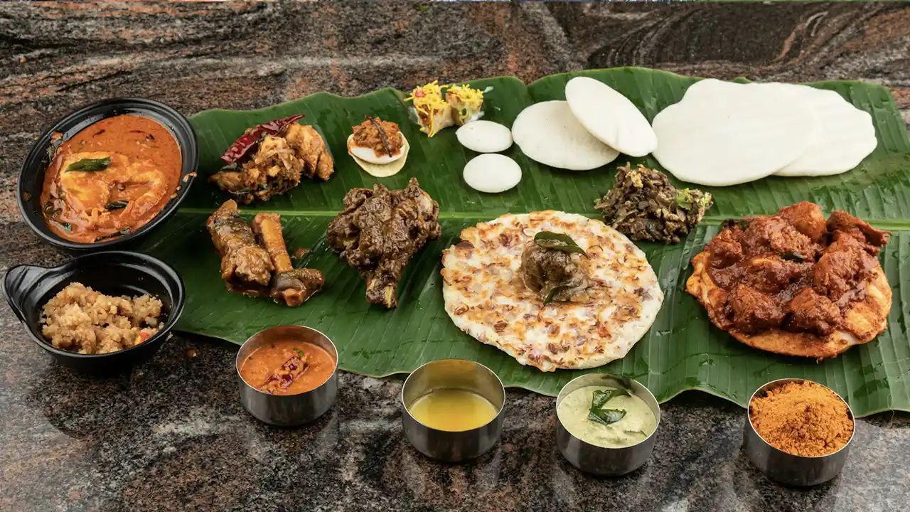 Distinctive Jaffna cuisine featuring traditional Sri Lankan dishes